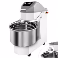 عجانة حلزونية للمخابز - 50 L / 32 kg - سرعتان - وعاء ثابت - مؤقّت