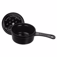 STAUB | Cast Iron Saucepan – Ø 10 cm - Black - Grill/Oven Compatible