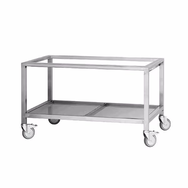 Mobile Open Stand  - 1395x660x820mm - Stainless Steel - with Wheels - for GHGM424 & HGGM484 Series