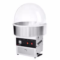 Commercial Candy Floss Machine - Ø520mm - 950W - Stainless Steel - with Sneeze Guard