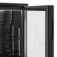 Commercial Back Bar Cooler - 1350mm - 320L - with 3 glass hinged doors - Black