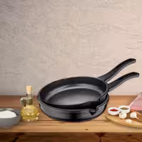 Stekpanna i gjuten aluminium - Ø 14 cm - Non-stick - för induktion - svart