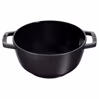 STAUB | Cast Iron Fondue Set – Ø 16 cm - Black - 4 Forks, Burner, Board