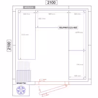 Hyllsystem med plasthyllplan och aluminiumstegar - U-form - 1315x1070 mm - Djup: 460 mm - Maxbelastning: 600 per sektion