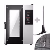 Commercial Electric Combi Oven- Digital Controls - 10x GN 1/1 - incl. Automatic washing system, Core temperature probe, HACCP monitoring, USB