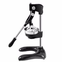 Heavy Duty Lever Citrus Press - Ergonomic Handle(s) - Black - Stainless Steel - Aluminium