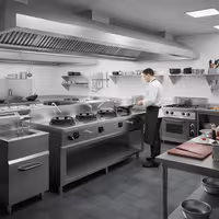 Gázüzemű wok tűzhely - 60 kW - 4 égős - 2 csaptelep