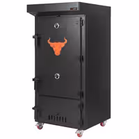 Wood-fired smoker oven with cooking and smoking function – 70 kg – incl. 4 racks