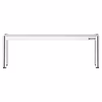 Rozsdamentes acél polc felépítmény - 1 szintes - 1400x370 mm - magasságában állítható