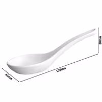 (12 adet) Ordövr Kaşığı FRIENDLY - PET - 135mm - Beyaz