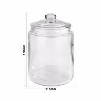 (6 adet) Saklama Kavanozu - CLASSIC - 0,90 l - contalı cam kapak dahil