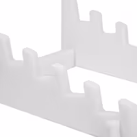 Chopping Board Rack for 40mm Boards - 6 Slots - Polyethylene - White