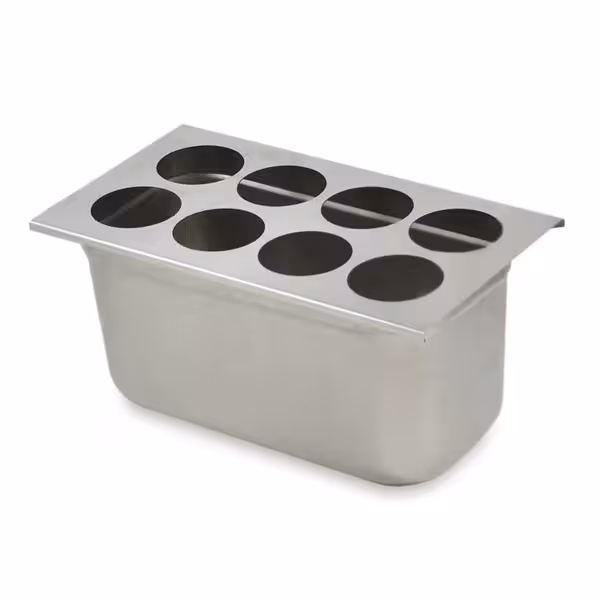 Suport pentru sticle / Organizator pentru sticle - pentru sticle tip squeeze și dozatoare - pentru 8 sticle (355 sau 473 ml) - compatibil GN 1/3