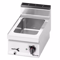 Toplovodna kupka električna - 1,2 kW - 1x GN 1/1 - s odvodnim ventilom