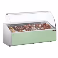 Serve Over Counter - 2506x979mm - front panel light green - capacity 512 litres