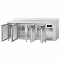 Commercial Counter Fridge ECO – 2230 × 700 mm – 4 Doors – Upstand – Modern Digital Display