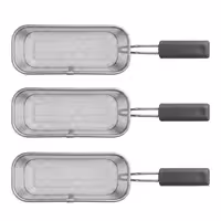 Set košara za tjesteninu - 250x105x200 mm | 3x 1/3 - nehrđajući čelik AISI 304 - za kuhala za tjesteninu - kompatibilno s ENB663P i ENB669P - bez Teflonski čep