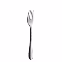 (12 pieces) WMF | Sitello Table Fork – 18/10 Stainless Steel - 206 mm - Polished - Hammered Finish