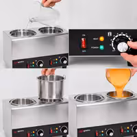 Grijaći dozator umaka – 1,2 kW – 2 x 2 litre – uključujući umetak