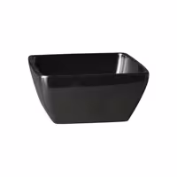(6 adet) Kase - Melamin - PURE COLOR - 140ml - köşeli - 90x90mm - Derinlik:40mm - Siyah
