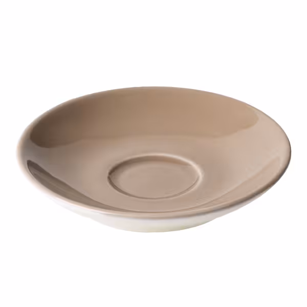 (6 kom) BART COLOUR CAFE - Tanjurić za espresso - Okrugli - Ø 110 mm - Braun