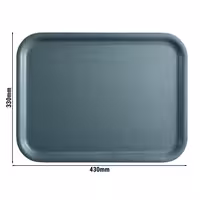 (24 komada) CAMBRO | MYKONOS - Laminirana posuda - 330x430 mm - Ugleno sivi granit