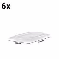 (6 komada) CAMBRO | Polipropilenski GN-Poklopac 1/9 - Hermetičan - Mliječna boja