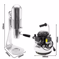 Commercial Spaghetti Ice Cream Press UNICA - with Ribbon Pasta shaper with cover