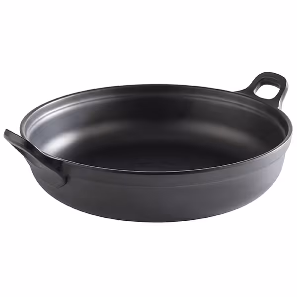 (6 adet) Kase - Melamin - PADELLA - 3L - köşeli - taşıma kulplu - 280x280mm - Derinlik:90mm - Siyah