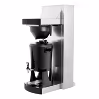 Commercial Filter Coffee Machine - 5L - 4.5 kW - with direct water connection & hot water tap - incl. thermal container