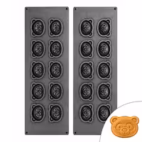 Plates for Tartelette Machine TMOPH - Shape: 10x Bear Head