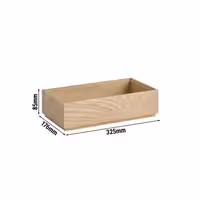 Ahşap Sunum Kutusu - VALO - GN 1/3 - 325x176x85mm - Kahverengi