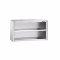 خزانة حائط ستانلس ستيل PREMIUM - 1000x400mm - بدون باب انزلاقي - ارتفاع 650 mm