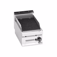 Plinski roštilj s lava kamenom - 6,9 kW - stolni - linija 700 - inox AISI 304 - rešetka od lijevanog željeza - štitnik protiv prskanja