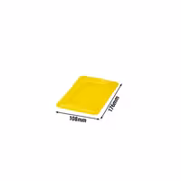 (6 szt.) CAMBRO | Pokrywa GN 1/9 SafeTrak – polipropylen – żółta