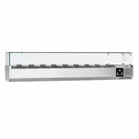 Stalviršio šaldoma vitrina PREMIUM - 1800x335 mm - 8x GN 1/4