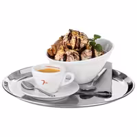 (6 tk) Serveerimiskandik KAFFEEHAUS - Roostevabast terasest - Ø 270 mm - Kõrgus: 15 mm