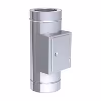 Revizijski element s vratima - s kutijom - od nehrđajućeg čelika - Duljina: 426 mm - Ø 350 mm