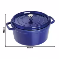 STAUB | LA COCOTTE - Cocotte - Ø 280 mm - Lijevano željezo - Tamnoplava boja