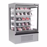 Commercial multideck display fridge - Open front - 1020mm - 602L - with 4 shelves - incl. night blind