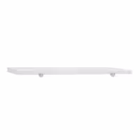 Työtason leikkuulevy - 1400x600 mm - Paksuus: 40 mm - HACCP-yhteensopiva - Polyeteeni (PE500) - Valkoinen - Työtason reunastopparilla