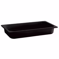 (6 pcs) Melamine Gastronorm Tray GN 1/2 - ECO - Black - 4.7L - Depth: 100mm