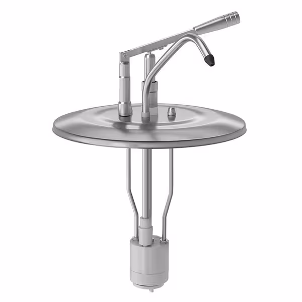 Dozator pentru sosuri - oțel inoxidabil - potrivit pentru recipiente de 10 litri - dozare 40 ml - 255x255x270 mm - fără recipient