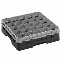 CAMBRO | CAMRACK® – Glasdiskkorg 1/1 – 25 fack – med 1 förlängare – 500x500 mm – Svart