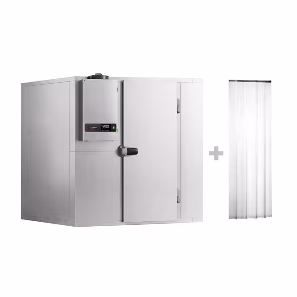 Inox zamrzivačka komora - 1800x1200 mm - 2,65 m³ - uklj. zamrzivački agregat - -20/-10 °C