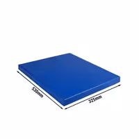 Kaymaz Ayaklı Kesme Tahtası - 325x530mm - Kalınlık: 20mm - HACCP uyumlu - Polietilen - Mavi