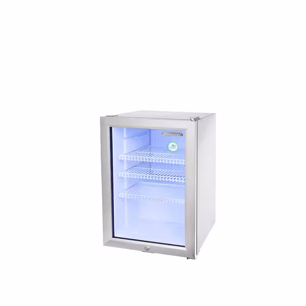 GASTRO-COOL | Minibar hladnjak - 430 mm - 62 litra - Sa 1 staklenim vratima - Srebrna boja