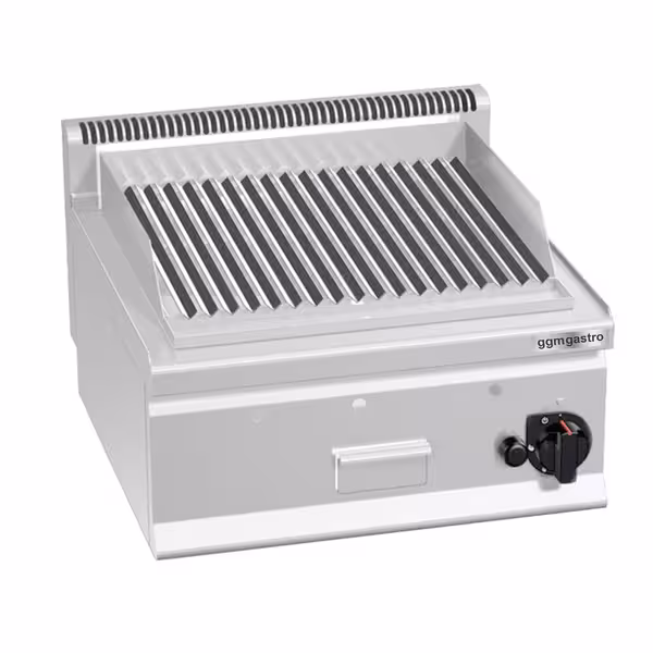 Lávaköves gázgrill - 8 kW - Asztali kivitel