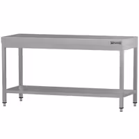 طاولة عمل ستانلس ستيل ECO - 2000x600mm - مع رف سفلي