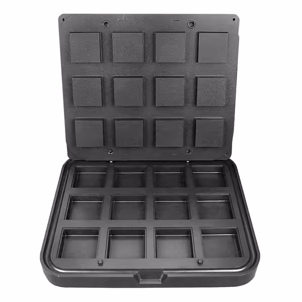 Tartelet Makinesi TMNP İçin Plakalar - Tartelet Kalıbı: Kare - 72x72mm - 12'li